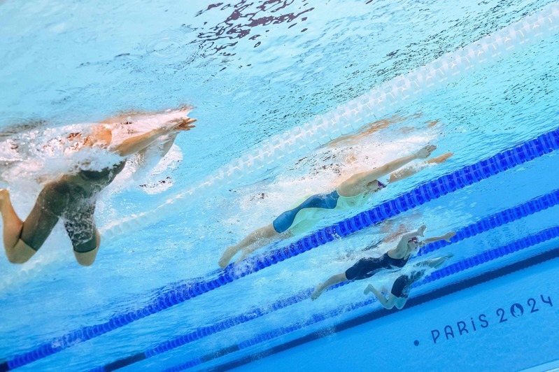 奧運遊泳項目。 法新社