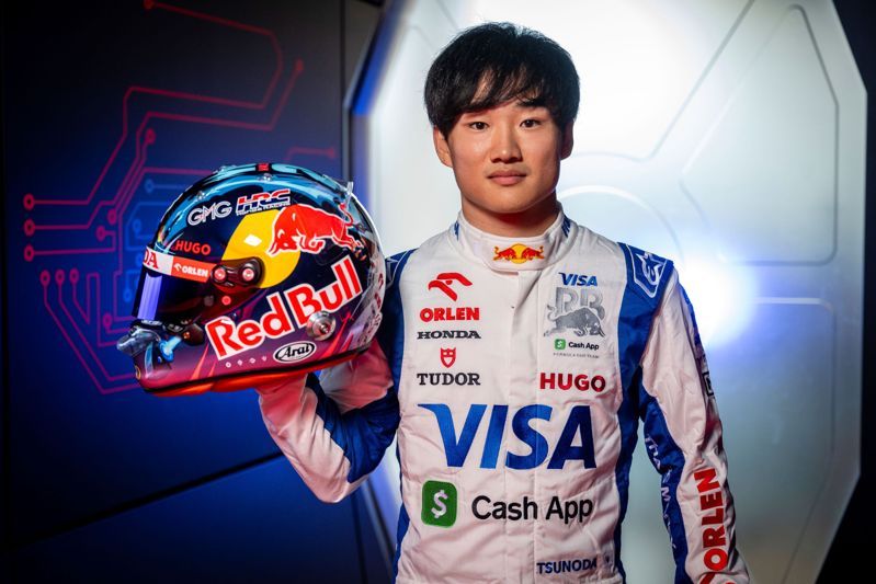 F1現役日籍車手角田裕毅將於9月28日Red Bull Showrun Taichung來台飆速。圖／Red Bull 提供