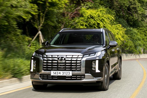 有望搭載集團全新2.5升渦輪油電！大改款Hyundai Palisade偽裝車現身了