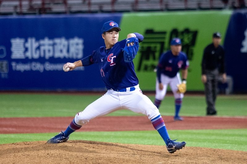 U18亞洲青棒錦標賽在天母棒球場舉行，中華隊陳睦衡先發4局無失分、0安打。圖／中華棒協提供