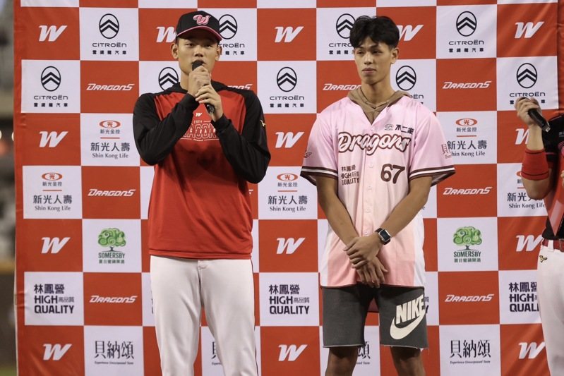 味全龍隊投手曹祐齊投5局失1分奪勝，獲選單場MVP。記者陳正興／攝影