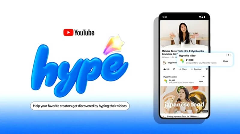 YouTube粉絲熱推（hype）新功能已開放在台灣、土耳其和巴西測試Beta版。（圖取自YouTube部落格網頁blog.youtube）