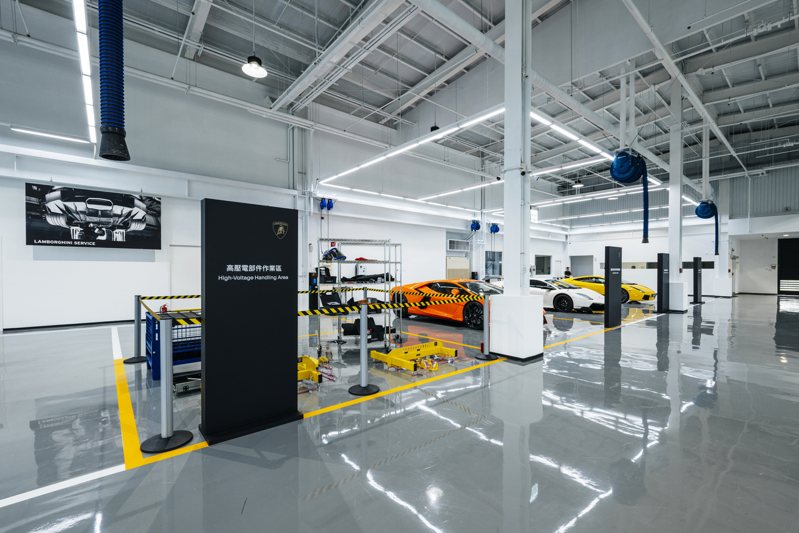 Lamborghini Taipei 全新服務中心營運啟用。 圖／Lamborghini提供