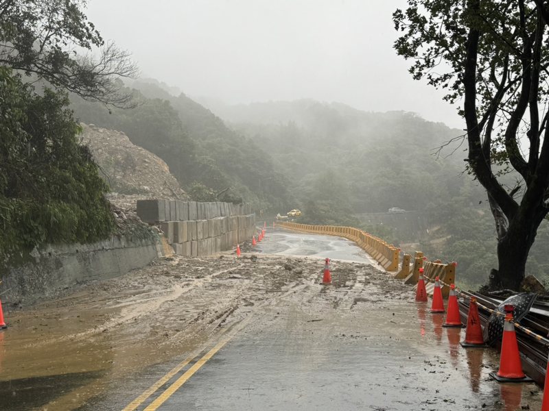 陽金公路又塌！ 山陀兒來襲才搶通完 今土石又滑落