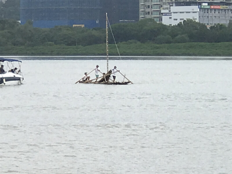 淡水河竹筏帆船現身 114年目標新船遠航與那國島