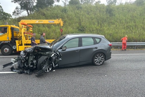 又是開啟輔助駕駛肇事！國3北向台中段緩撞車又被撞 