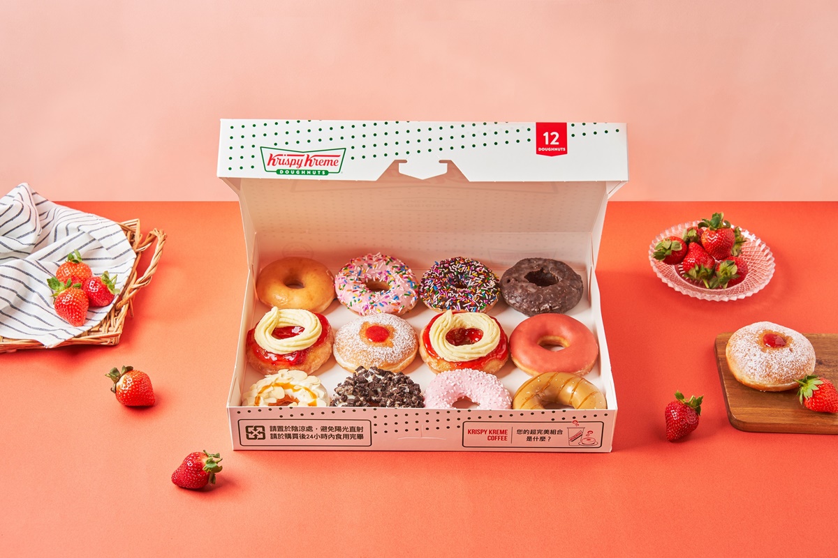 買1送1又來了！Krispy Kreme草莓季夢幻登場，加購飲品再折15元