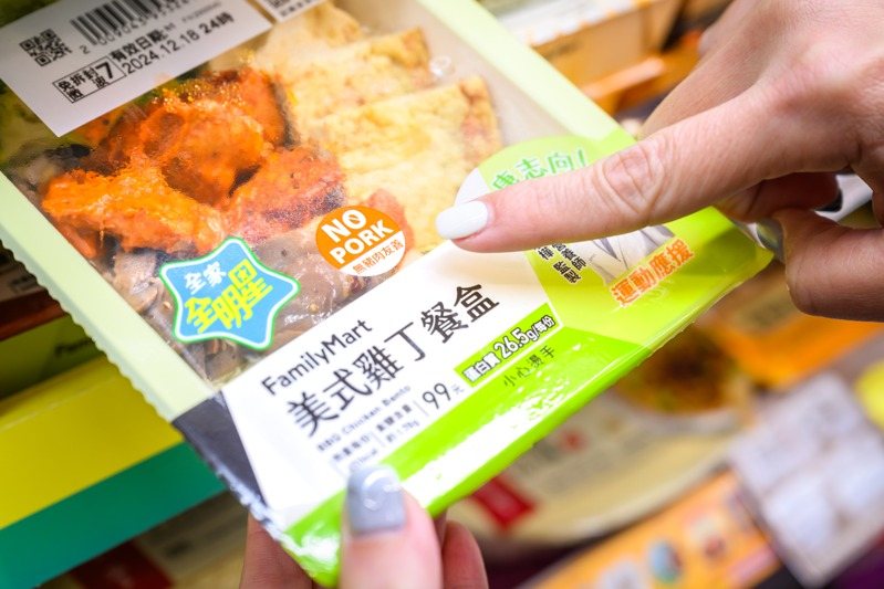 根據One-Forty調查，全家便利商店鮮食商品NO PORK標示的「食品友善標示」最受肯定。圖／全家便利商店提供