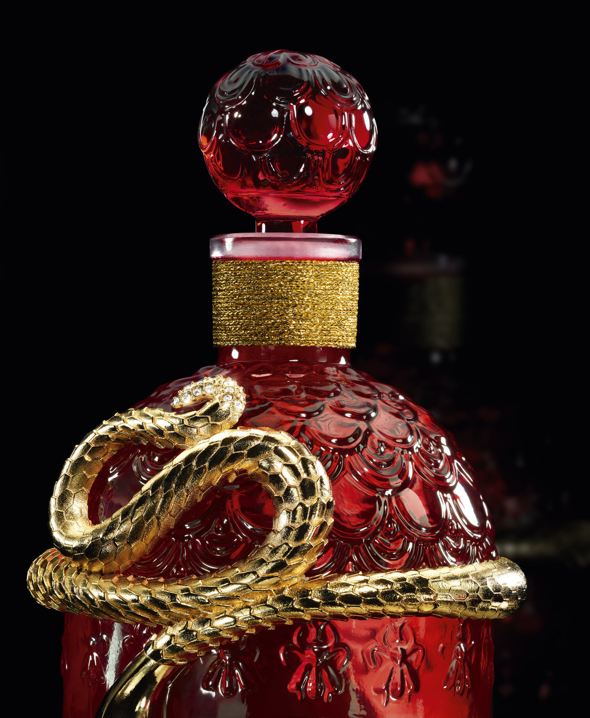 【GUERLAIN 嬌蘭】嬌蘭2025金蛇年限定版蜂印瓶 巴黎珠寶藝術家Francesco Truscelli聯手打造 摯紅幸運淡香精 新年金燦蜂印瓶 /