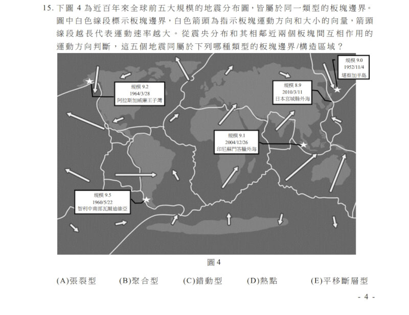 學測疑誤植日本311地震年份 大考中心交專家審查