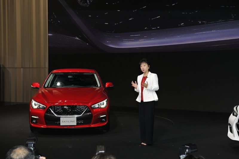 星野朝子副社長曾表示，「日產永遠不會放棄 Skyline」。 圖／Nissan