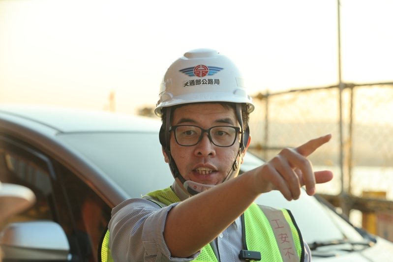 交通部公路局北區公路新建工程分局第三工務段段長鄭閔中。記者蘇健忠／攝影