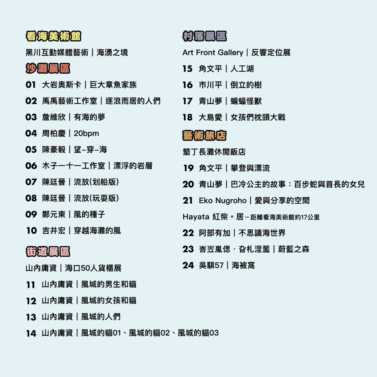 可愛貓仔超好拍！屏東藝術季５大展區必逛，旅店變身藝術空間