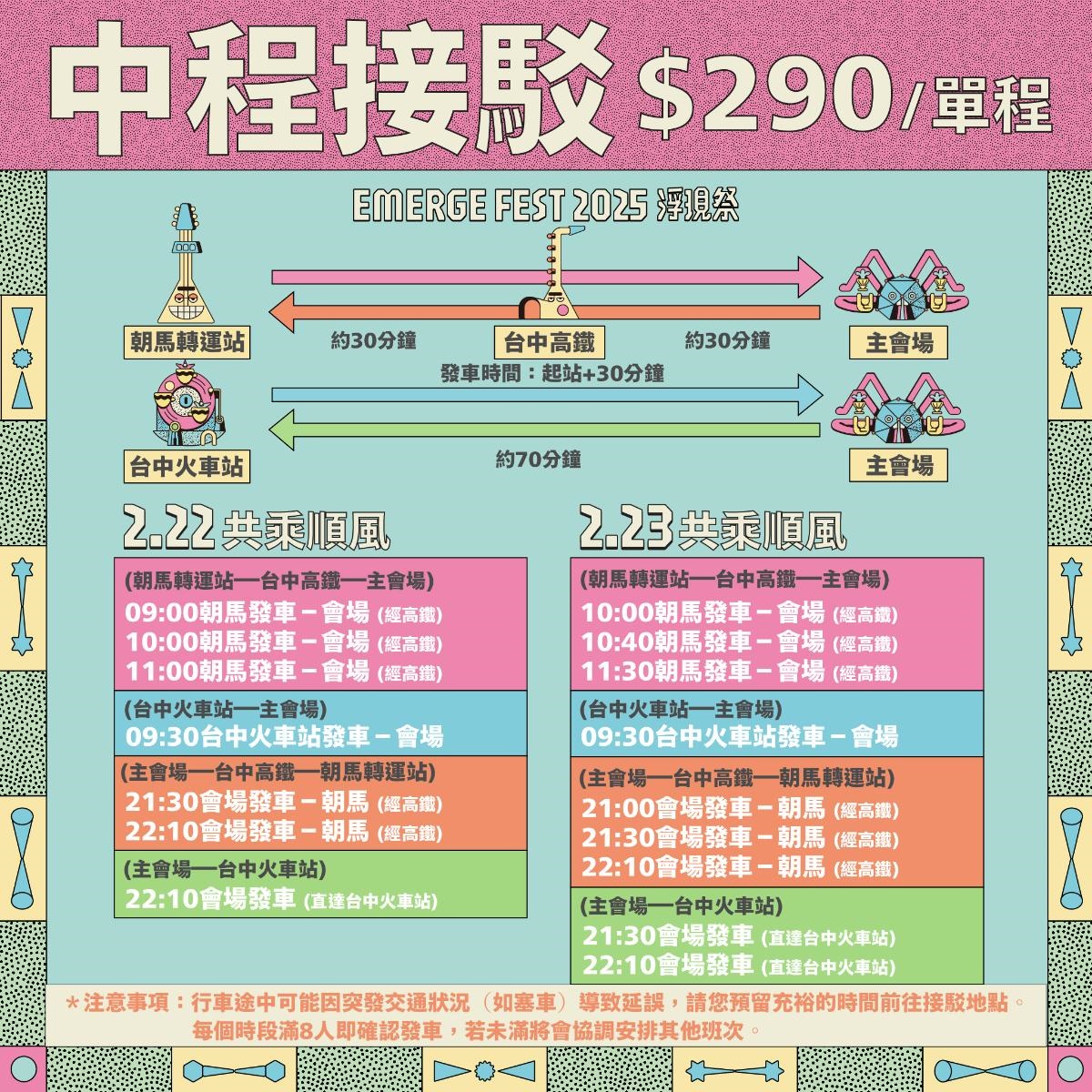 2025浮現祭：台中海線音樂冒險，探索周邊景點、清水美食一日遊