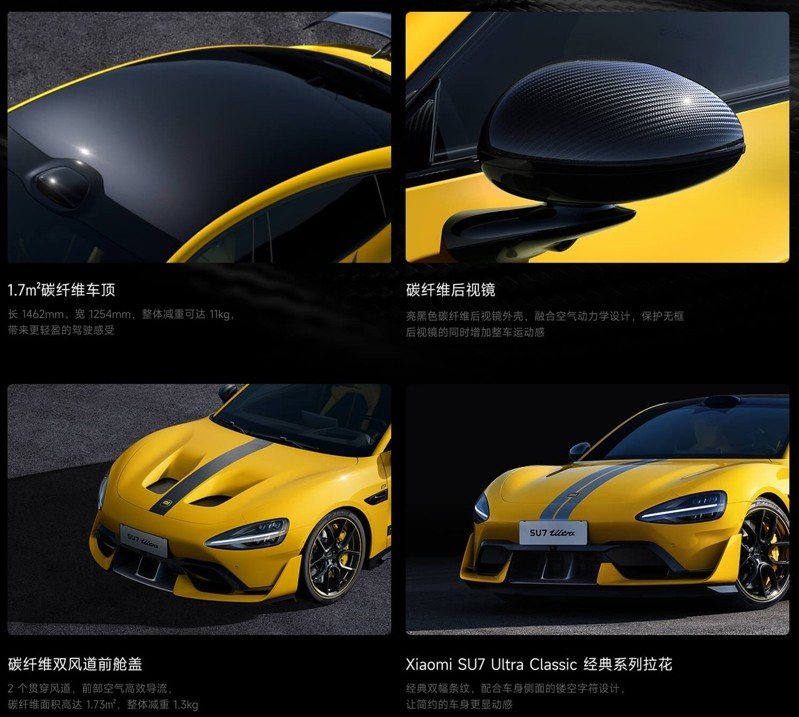 小米SU7 Ultra。  圖／小米汽車