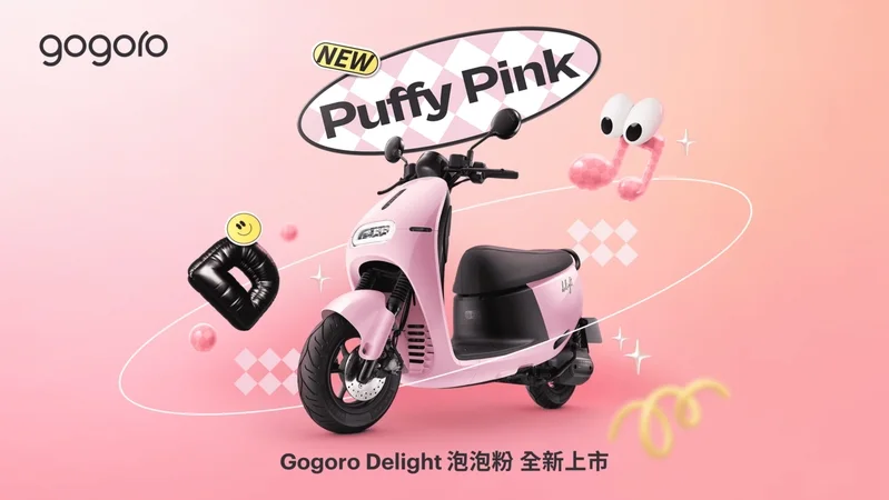 Gogoro 趁勢推出 Delight 新色 — 甜酷吸晴的「泡泡粉」與簡約百搭的「泡泡白」，多巴胺配色讓年輕女性一眼就愛上。 圖／Gogoro提供