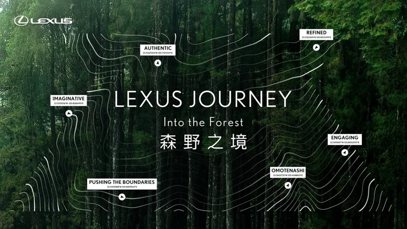 2025年全新主題「LEXUS JOURNEY Into the Forest 森野之境」。 圖／和泰汽車提供